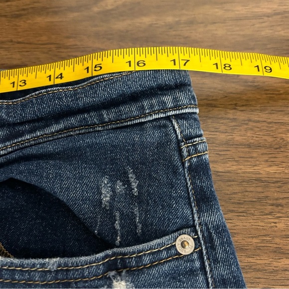 💕 lucky brand MID RISE BOYFRIEND SIENNA Distressed Blue Jeans 10 - Picture 7 of 10